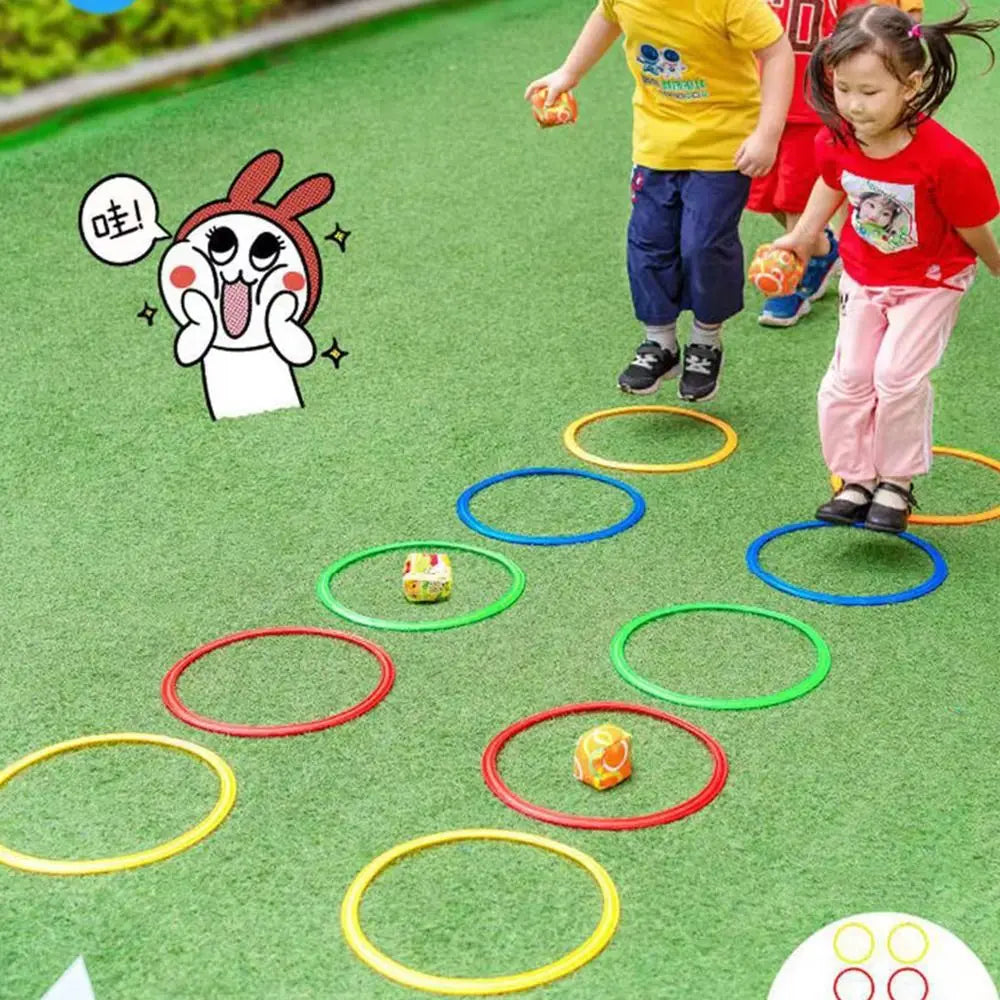 Kleurrijk Springring Spel – Buitenspeelgoed voor Kinderen & Peuters