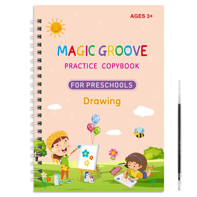 Magic Copybook Kind – Schrijf- en Tekenoefeningen (0-6 Jaar)