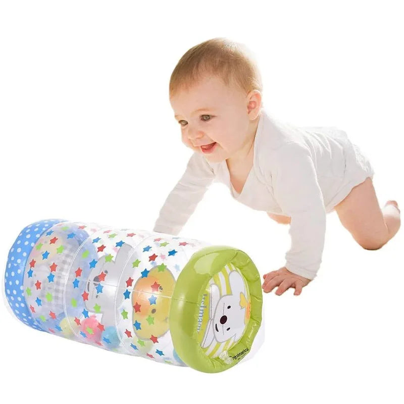 Opblaasbaar baby speelgoed met rammelaar