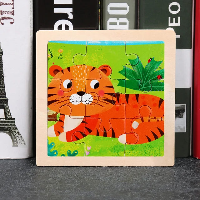 Houten Dierenpuzzel voor Kinderen – Educatief & Duurzaam (3-6 jr)