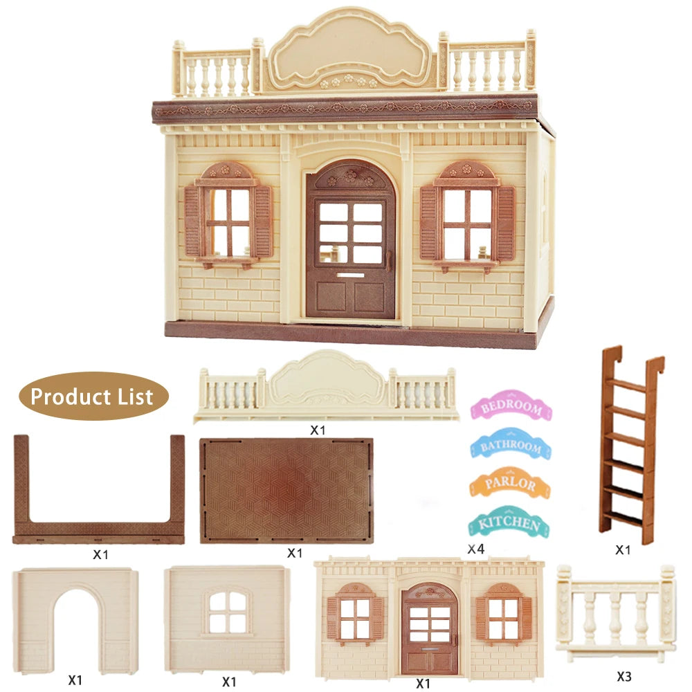 1:12 Poppenhuis Meubels Villa – Miniatuur Keuken- en Dinette Set
