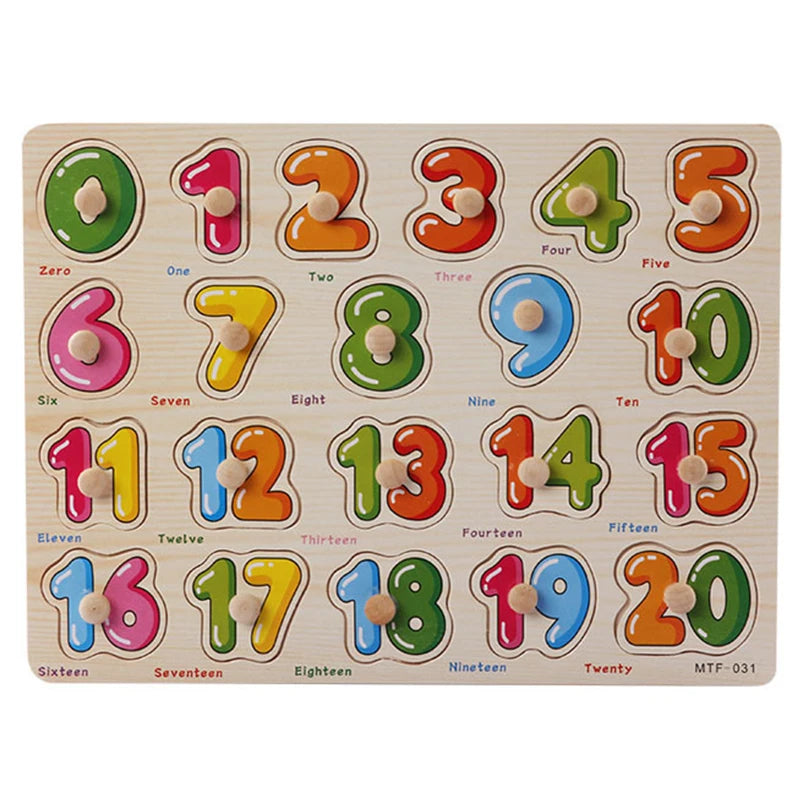 Montessori Houten Puzzel – Leren voor Baby’s & Peuters (1-4 jaar)
