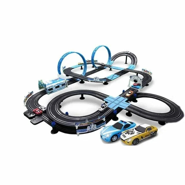 Elektrische Racebaan met 2 Auto’s & Controllers – Race Speelgoedset