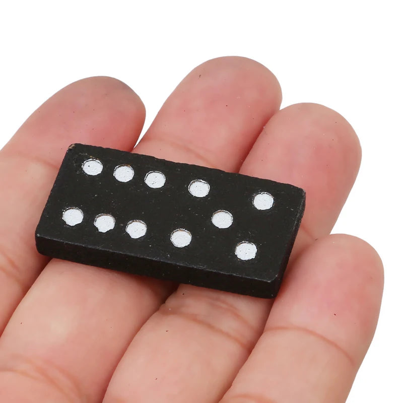 Houten Domino Blokkenset – Klassiek Strategiespel voor Gezin & Kids