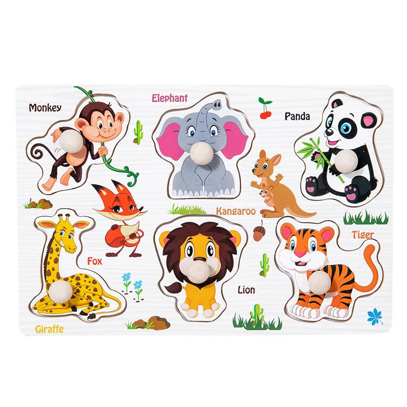 Houten Montessori Puzzel – Letters & Cijfers voor Kind (3-6 jaar)