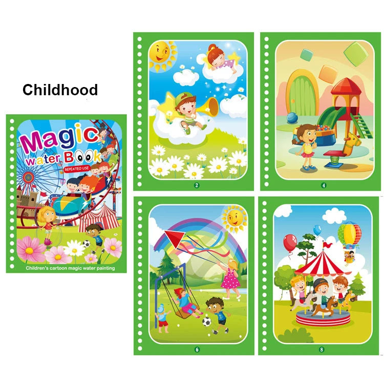 Magic Water Schilderboek – Herbruikbaar Kleurplezier voor Kinderen 0-6