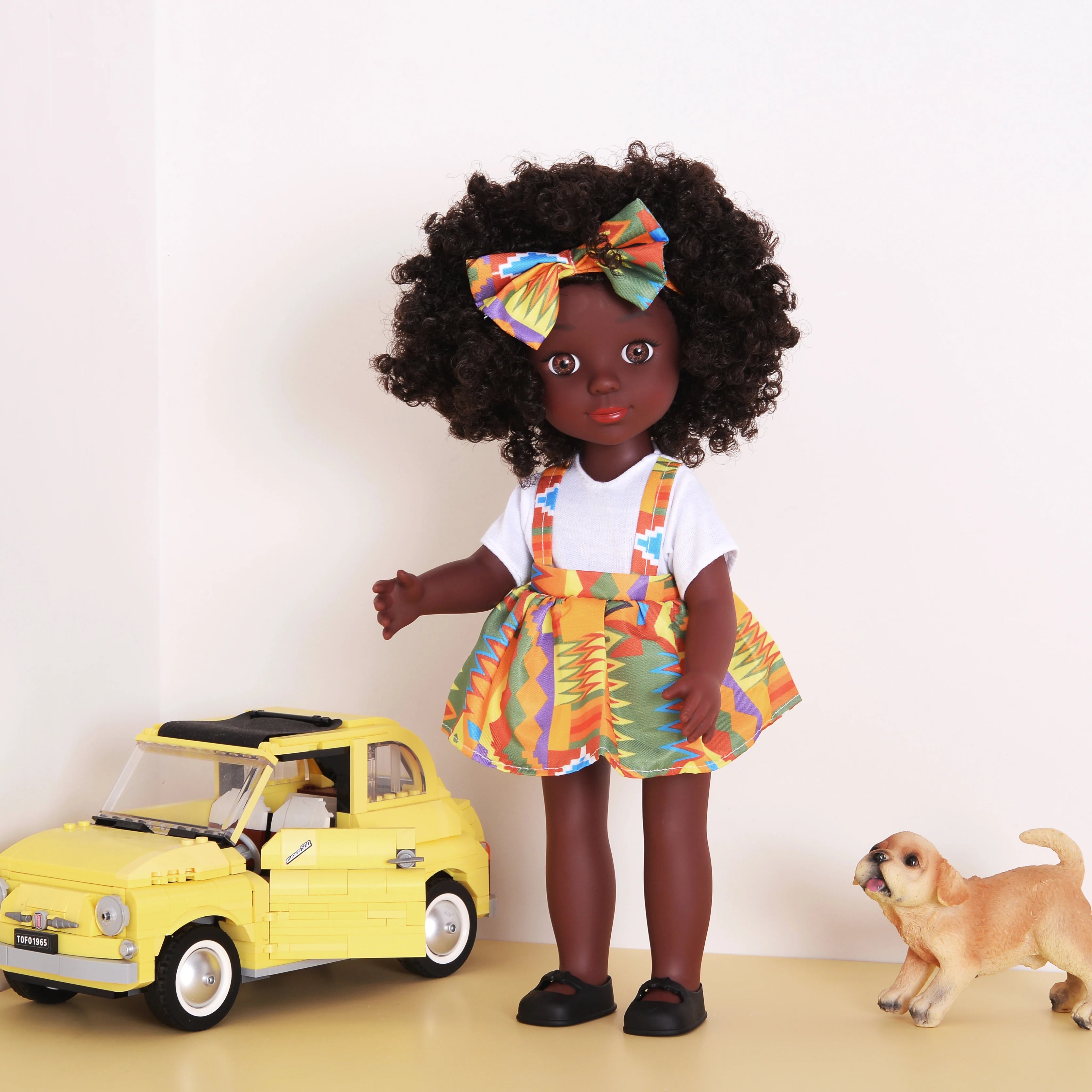 Afrikaanse Modepop 35 cm – Culturele Pop voor Creatief Spel