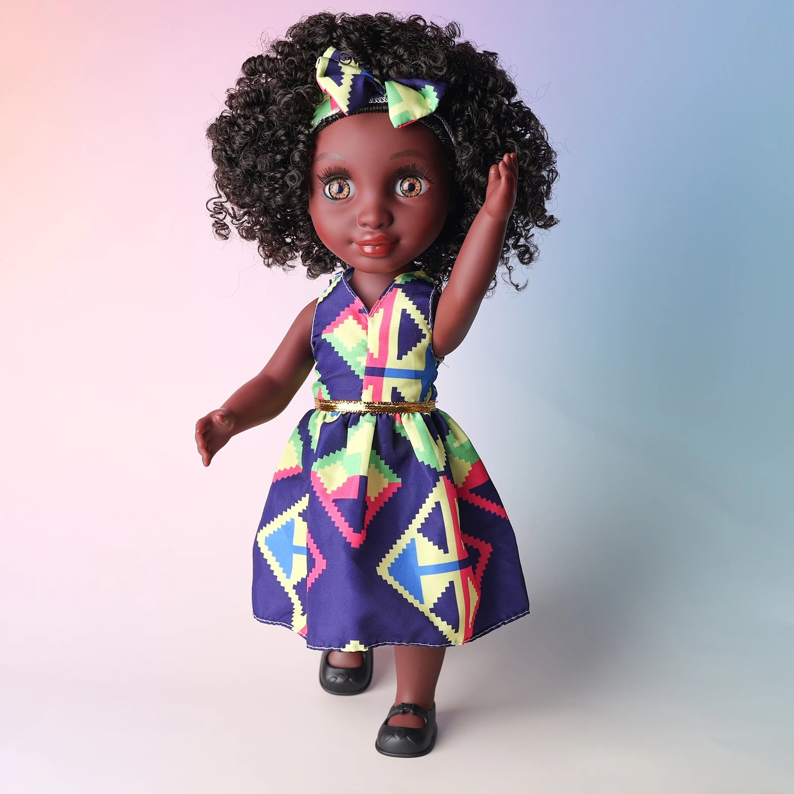 Afrikaanse Modepop 35 cm – Culturele Pop voor Creatief Spel