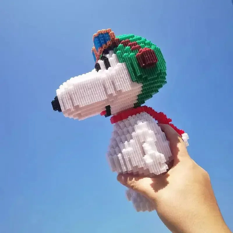 Snoopy bouwsteen driedimensionaal