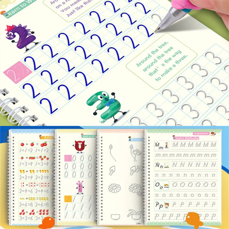 Magic Copybook Kind – Schrijf- en Tekenoefeningen (0-6 Jaar)