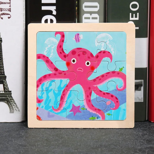Houten Dierenpuzzel voor Kinderen – Educatief & Duurzaam (3-6 jr)