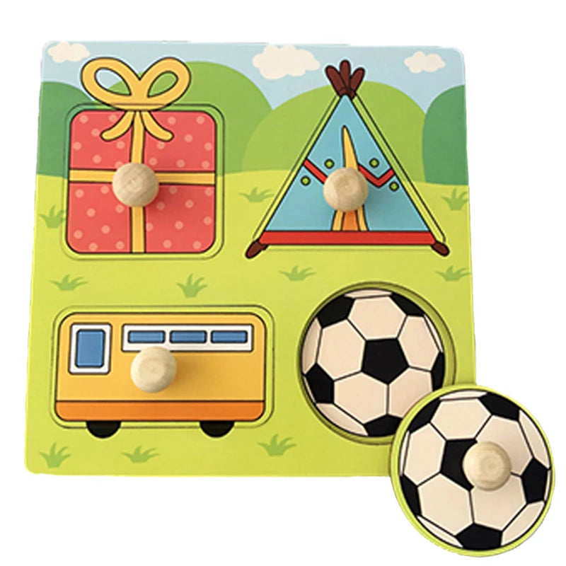 Montessori Houten Puzzel – Leren voor Baby’s & Peuters (1-4 jaar)