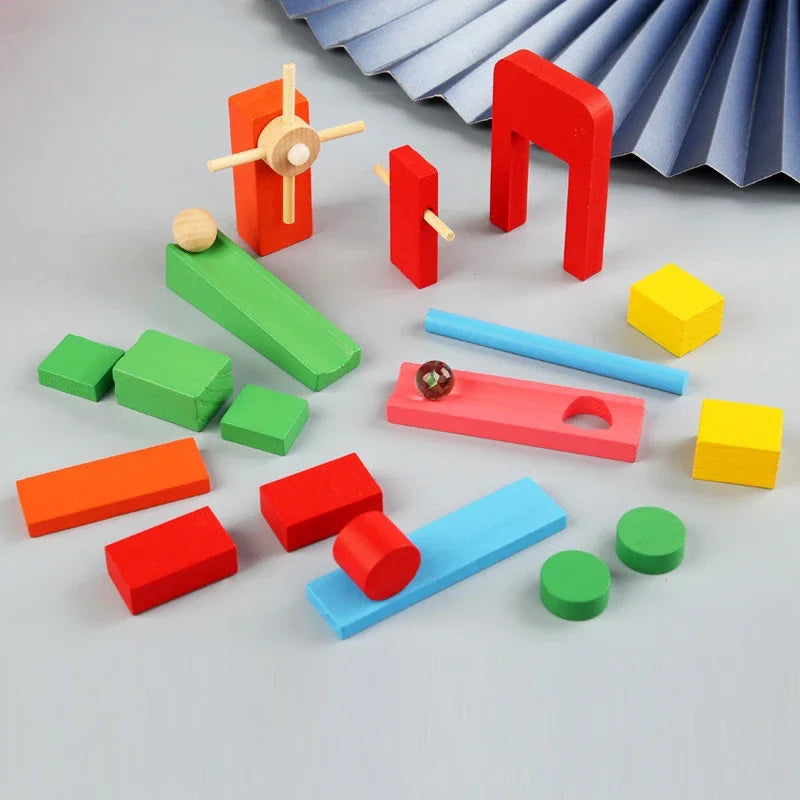 Regenboog Houten Domino Speelgoed – Educatief Kleurenplezier (4+ Jaar)