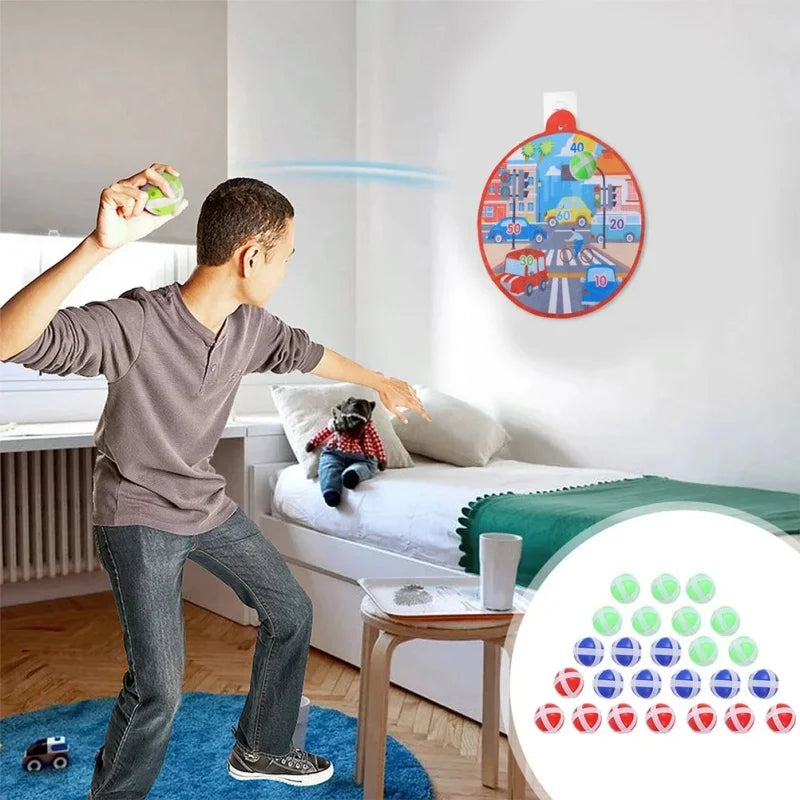 100 Plakkerige Ballen voor Kinderen – Actief Buitenspeelgoed Set