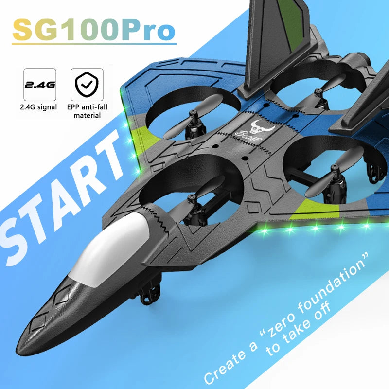 SG100Pro RC Vliegtuig voor Kinderen – Botsbestendige Straaljager