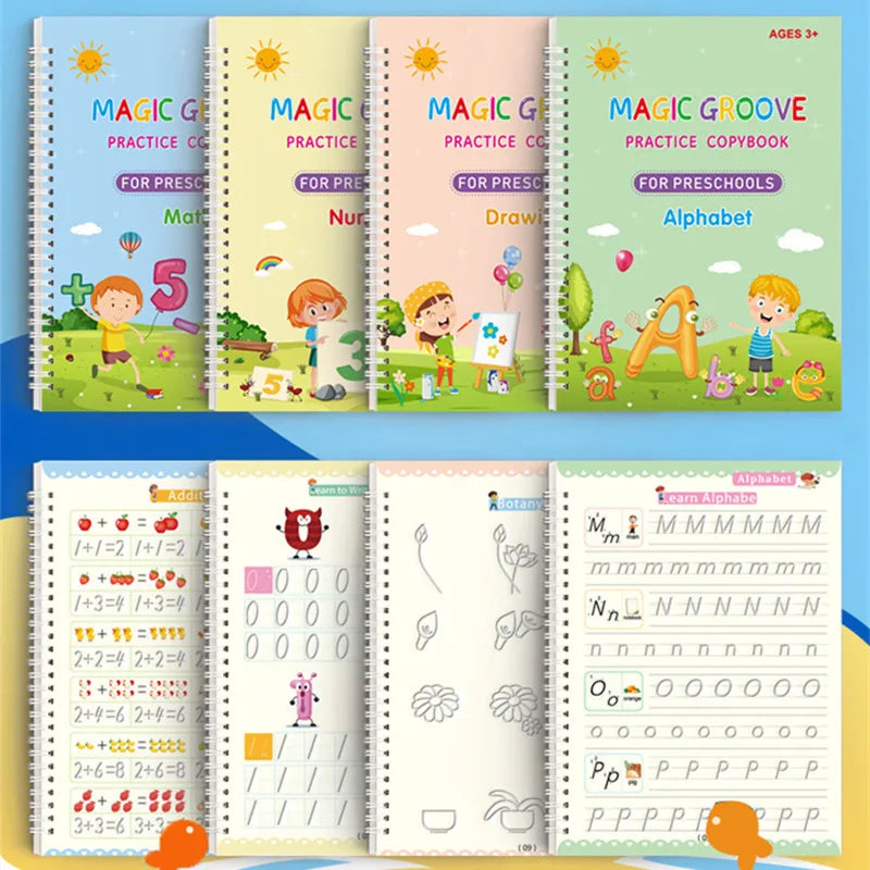 Magic Copybook Kind – Schrijf- en Tekenoefeningen (0-6 Jaar)