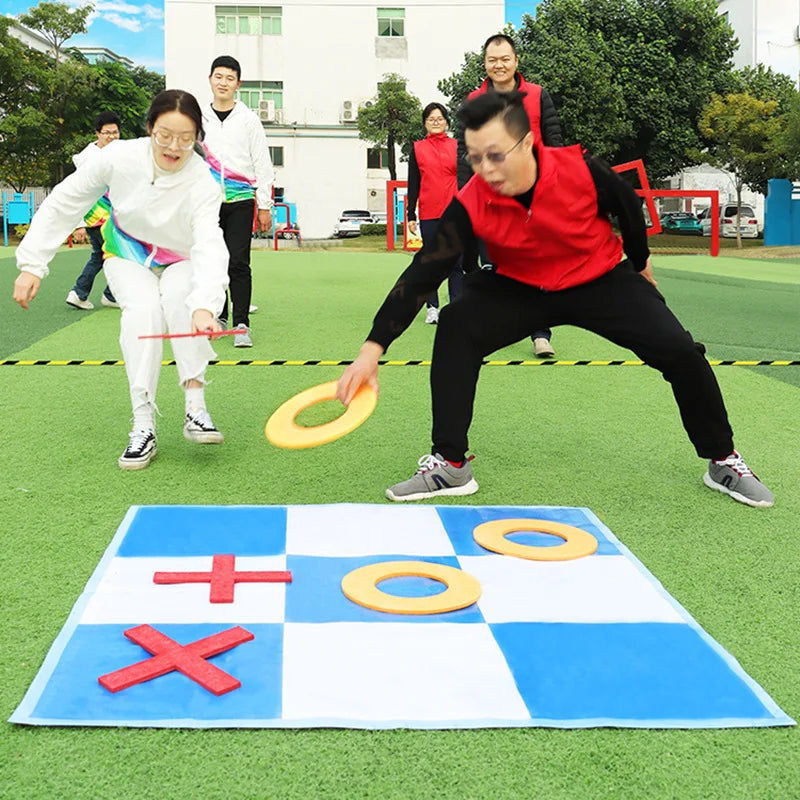 Buiten Tic Tac Toe Spel – Gobang XXL Teamspel voor Kinderen & Events