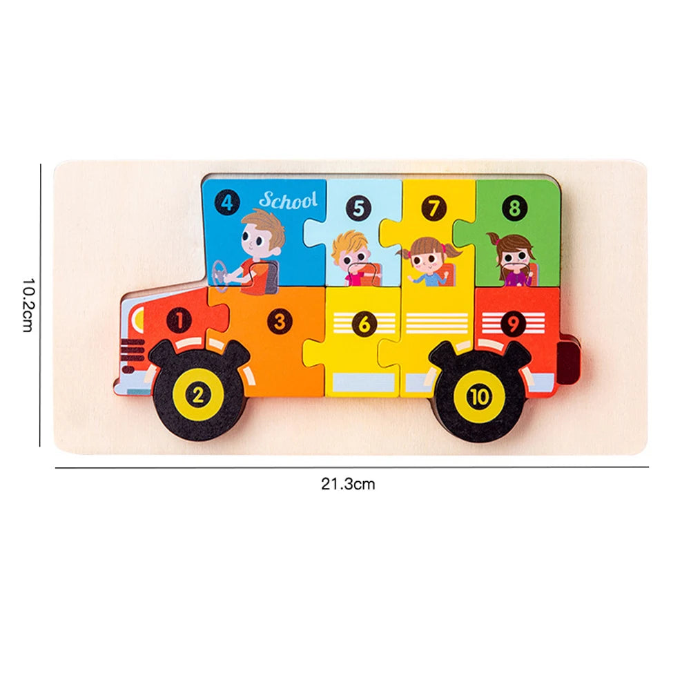 3D Houten Puzzel Educatief – Bouwplezier voor Kinderen (3-12 jaar)