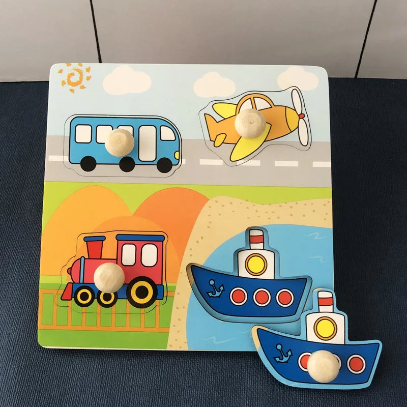 Houten Montessori Puzzel – Letters & Cijfers voor Kind (3-6 jaar)