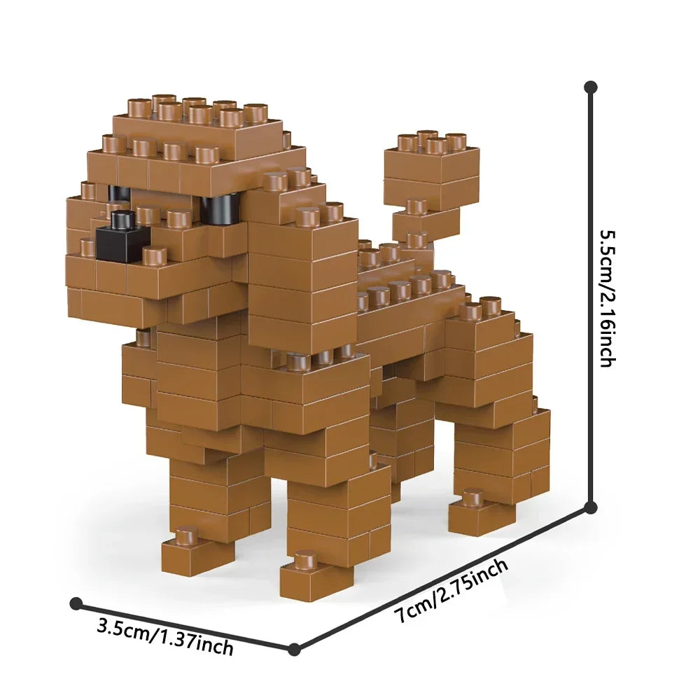 Mini Teckel Bouwset – Micro Hond Bouwstenen (14+ Jaar)