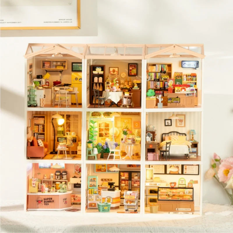Robotime DIY Miniatuur Poppenhuiskit – Tuinhuis Bouwpakket 12+
