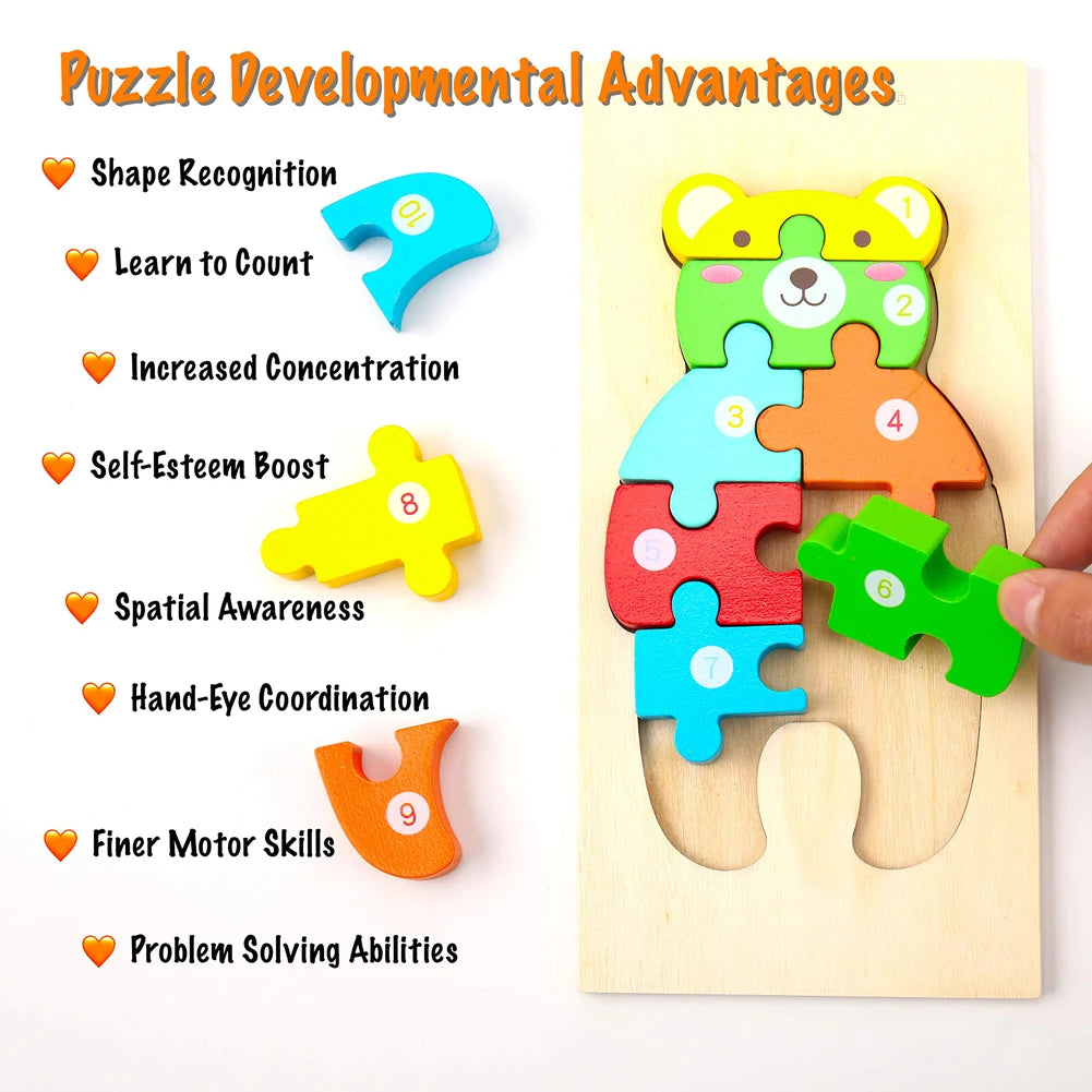 3D Houten Puzzel Educatief – Bouwplezier voor Kinderen (3-12 jaar)