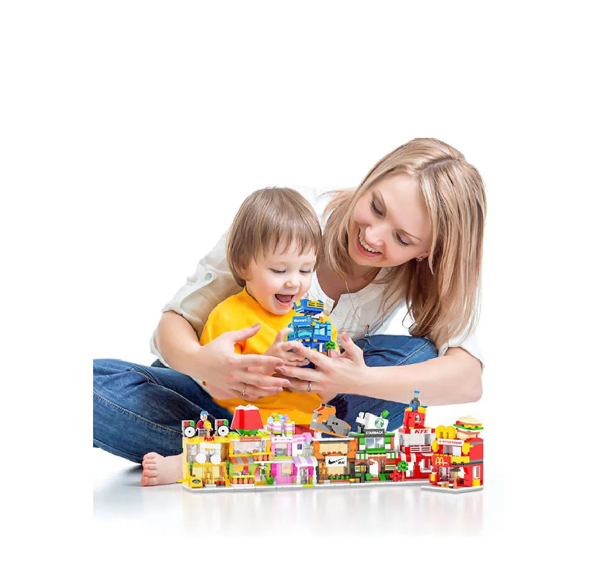 Kinderbouwstenen DIY Stad – 800+ Blokken | 4-12 jaar