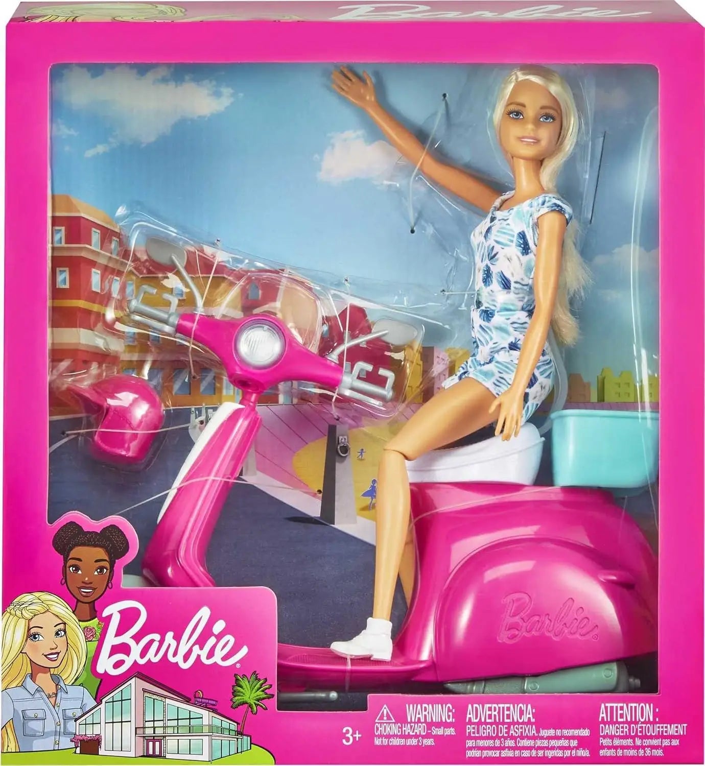 Barbie Motorfiets Roze – Speelgoedvoertuig voor Barbiepoppen