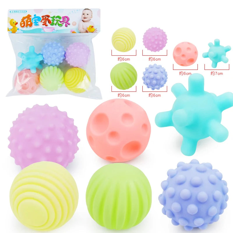 Zintuiglijke Babyballen – Zachte Silicone Speelballen – 3-12 Maanden