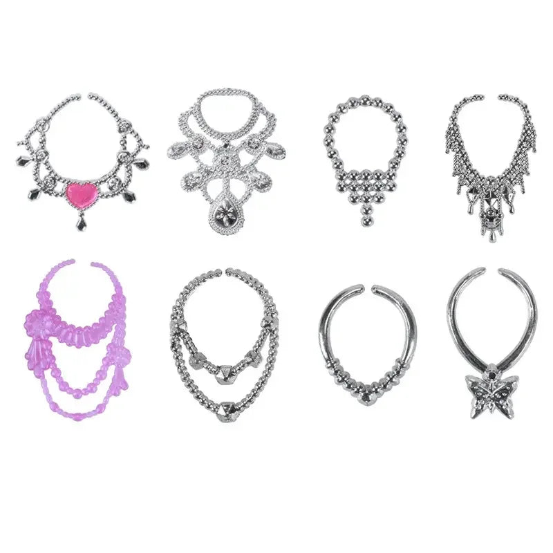 Popaccessoires Set – Kleding, Sieraden & Reiskoffer voor Barbie 30cm