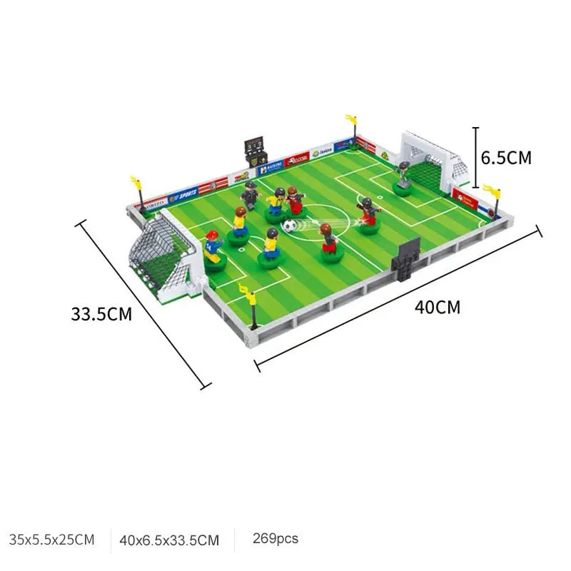Tafelvoetbal Bouwset – Voetbalstadion & Wereldteam (14+ jaar)