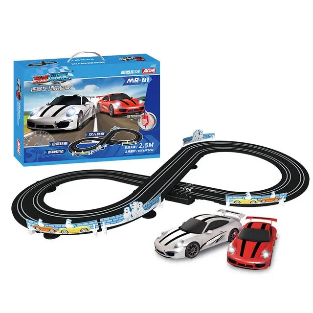 Elektrische Racebaan met 2 Auto’s & Controllers – Race Speelgoedset