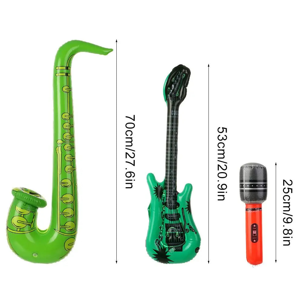15x Opblaasbare Muziekinstrumenten – Gitaren, Saxofoons & Meer