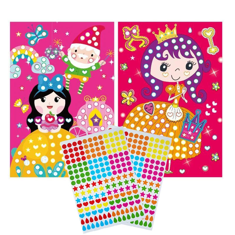 Dot Sticker Mozaïek Set – Creatief Plakplezier voor Kinderen 3-12 Jaar