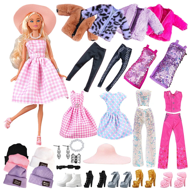 1 set modekleding voor Barbie-poppen