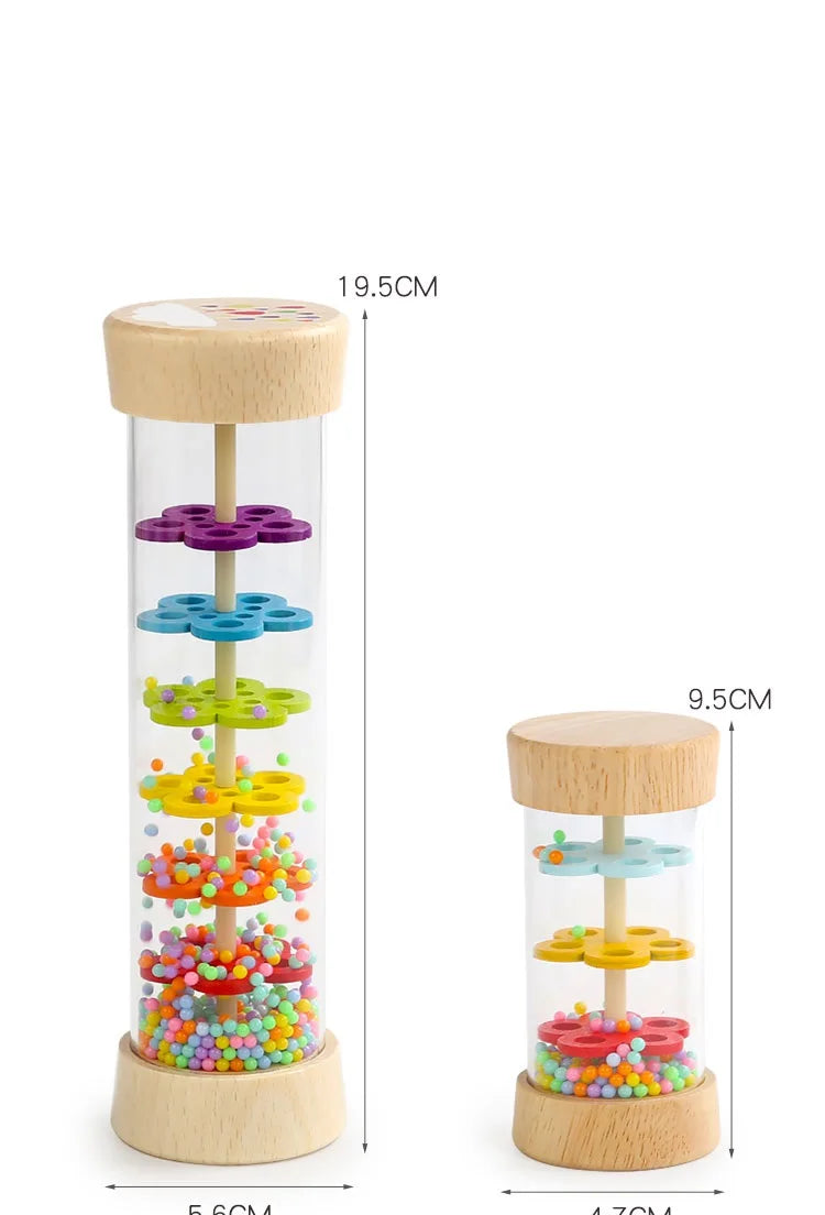 Montessori Regenstick Kind – Rainbow Zandloper Speelgoed (3+)