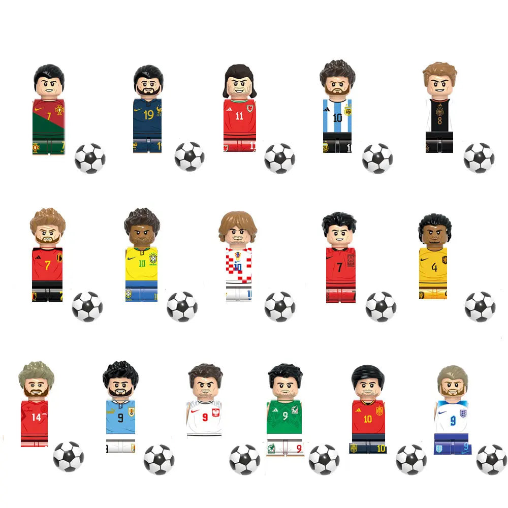 Tafelvoetbal Bouwset – Voetbalstadion & Wereldteam (14+ jaar)