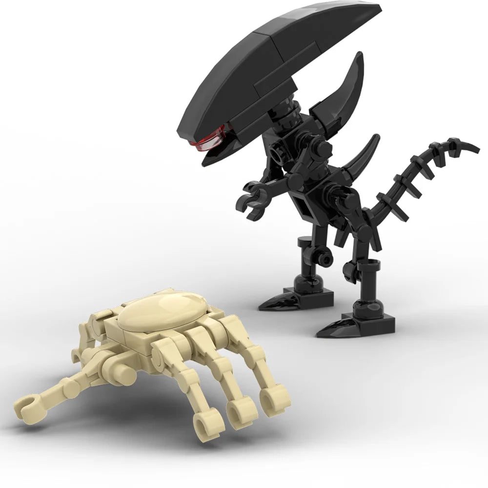 Alien En Gezicht Bakstenen Model