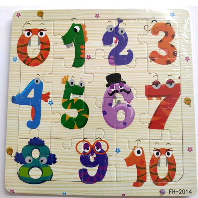 3D Houten Dierenpuzzel – 20 Stuks Cartoon Speelgoed (3-6 jaar)