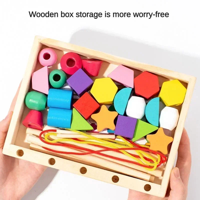 Montessori Houten Vorm- & Kleurenpuzzel – Educatief Speelgoed (3+)