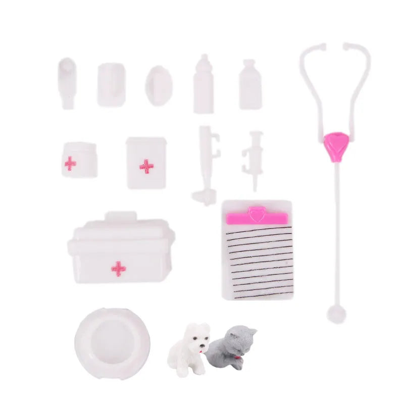 Barbie Dokterskleding & Accessoires – 1:6 Poppenhuis Zorgset
