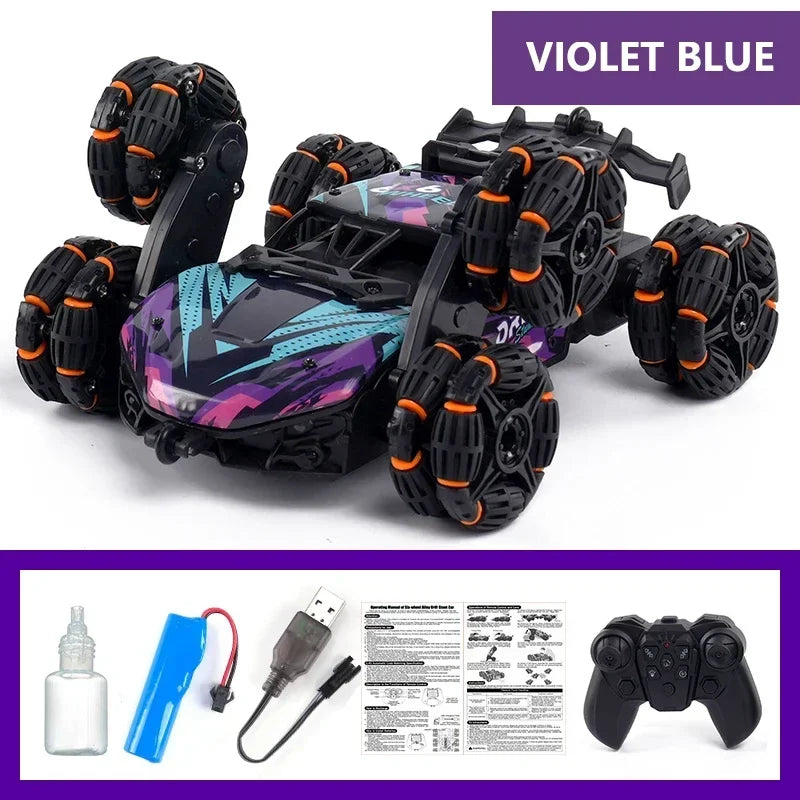 6-Wiel RC Stuntauto met Rookfunctie – Snel & Spectaculair Speelgoed