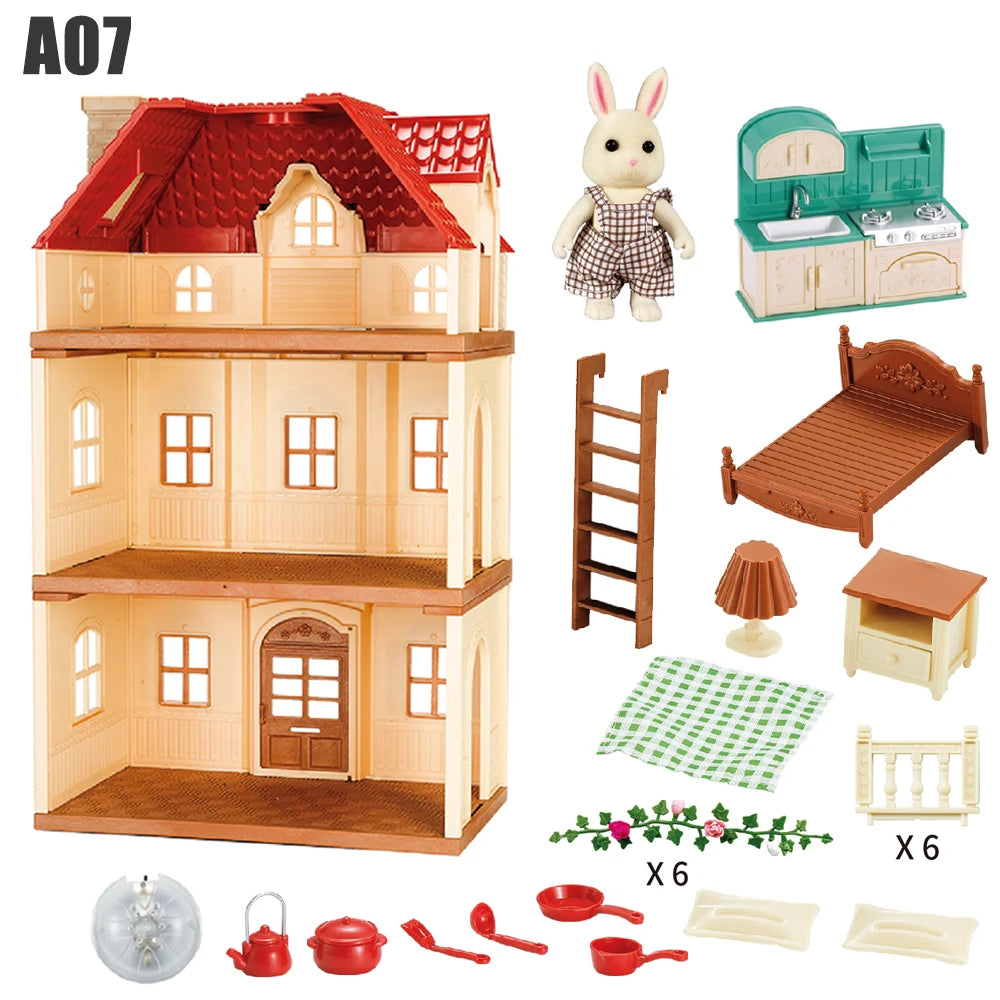 1:12 Miniatuur Bosfamiliehuis – Simulatie Keuken Poppenhuis 14+
