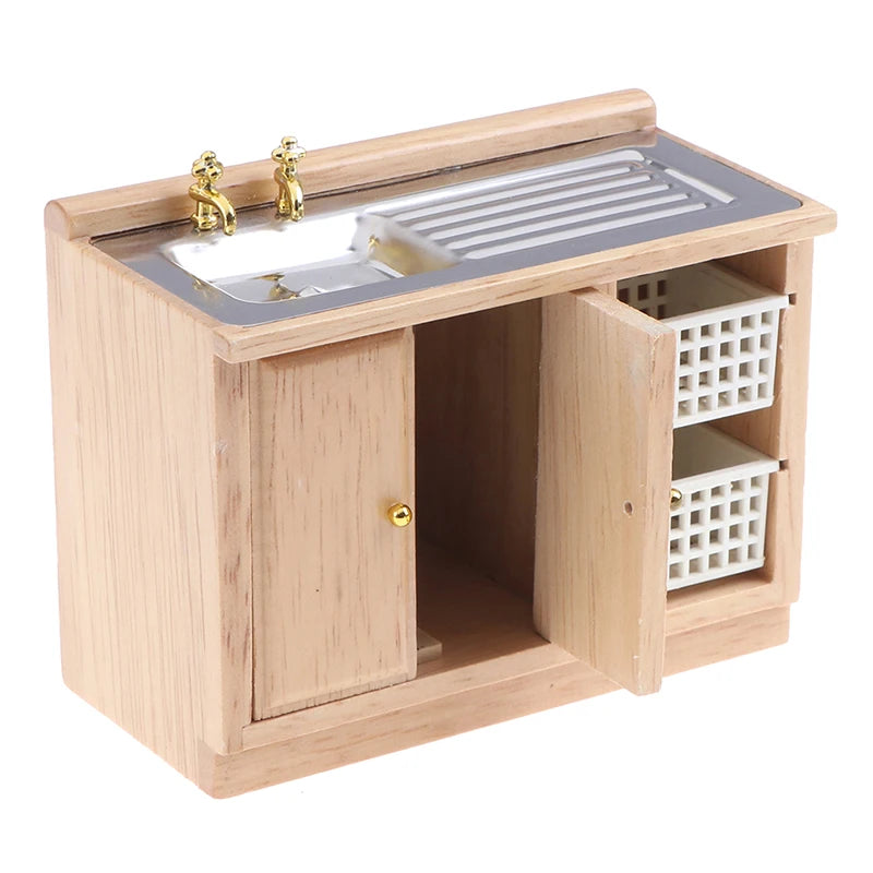 1:12 Miniatuur Poppenhuis Kast – Witte Keramische Meubelset