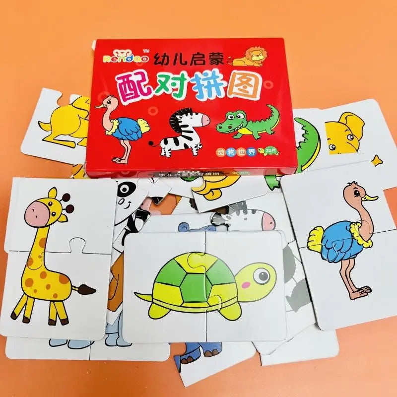 Dierenpuzzels voor Peuters – Montessori Speelgoed (1-2 jaar)