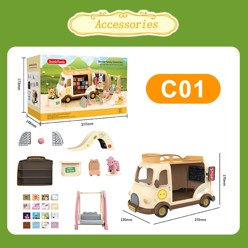 1:12 Poppenhuis Meubels Villa – Miniatuur Keuken- en Dinette Set