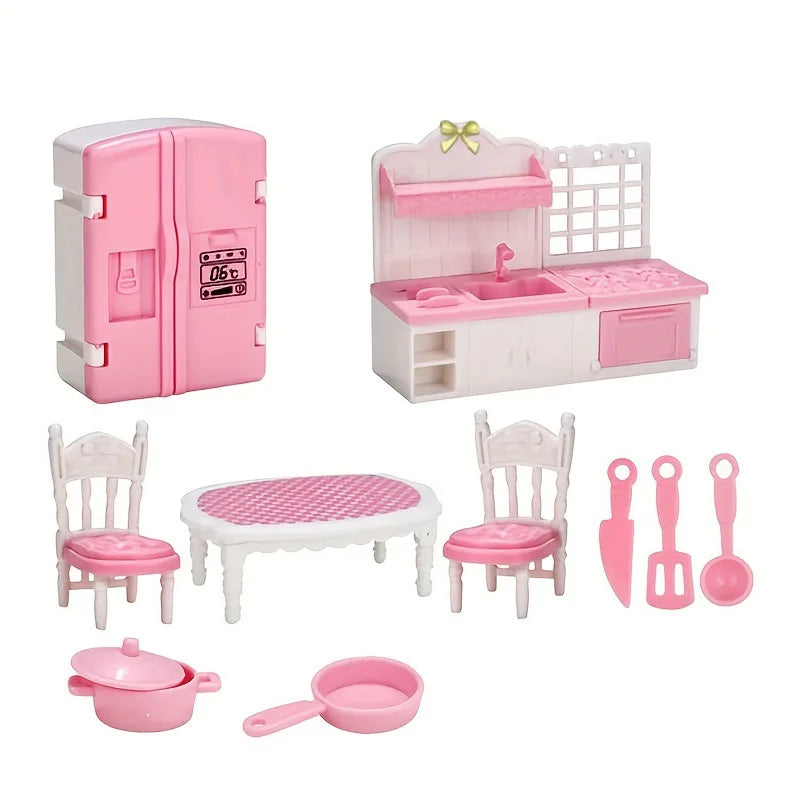 1:12 Miniatuur Meubelset voor Poppenhuis – Slaapkamer Accessoires