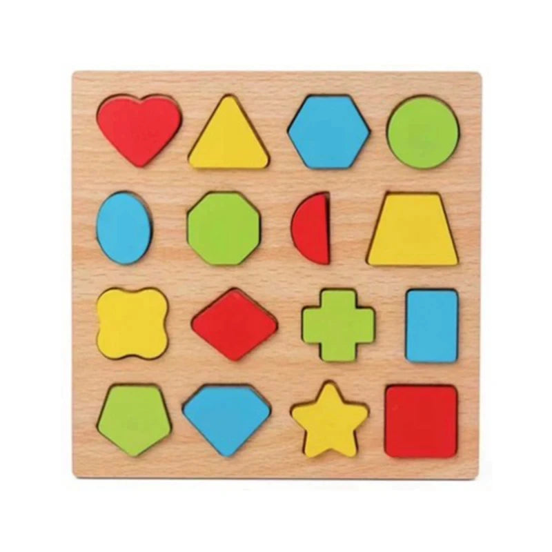 Montessori Houten Puzzel – Leren voor Baby’s & Peuters (1-4 jaar)