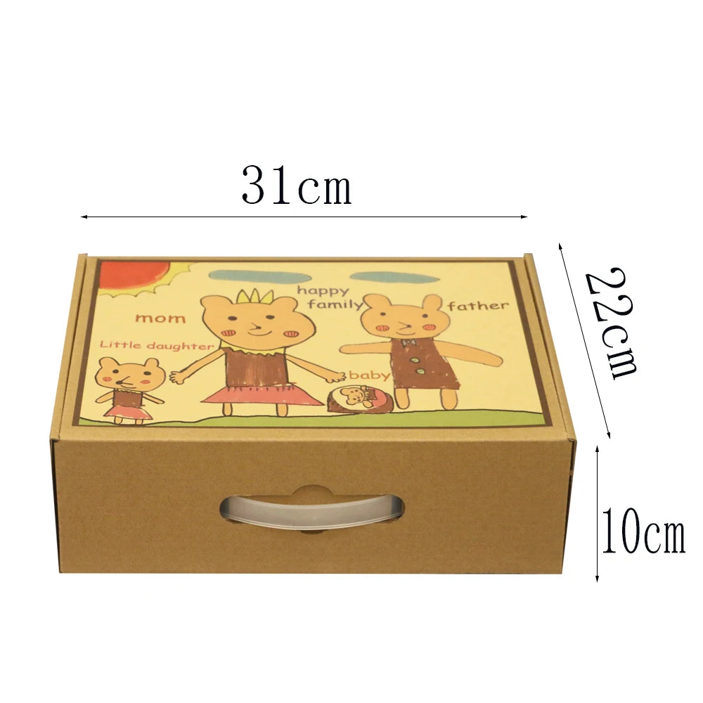 Schattige Knuffel Muis Familie – Pluche Poppen voor Poppenhuis 3+