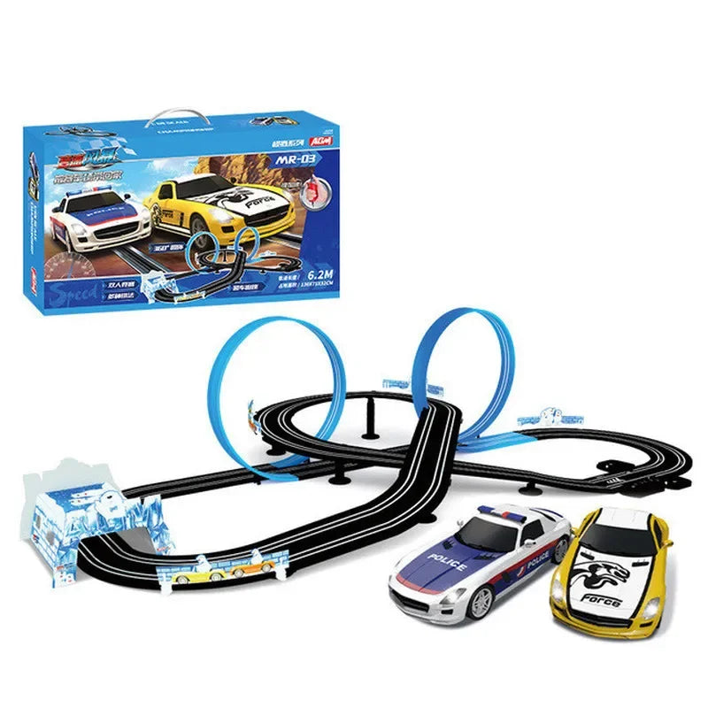Elektrische Racebaan met 2 Auto’s & Controllers – Race Speelgoedset